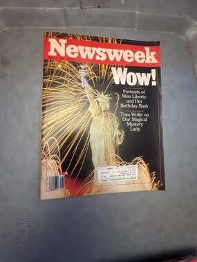 Newsweek Magazine July 14 1986 Statue of Liberty Birthday Bash Issue